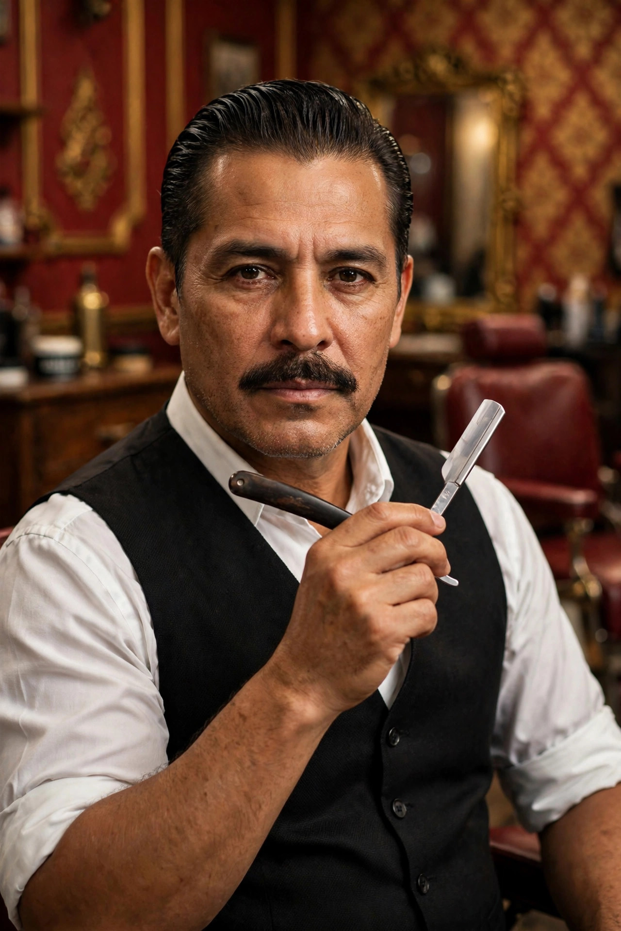 Hot Towel Shave at The Classic Culichi Barbershop