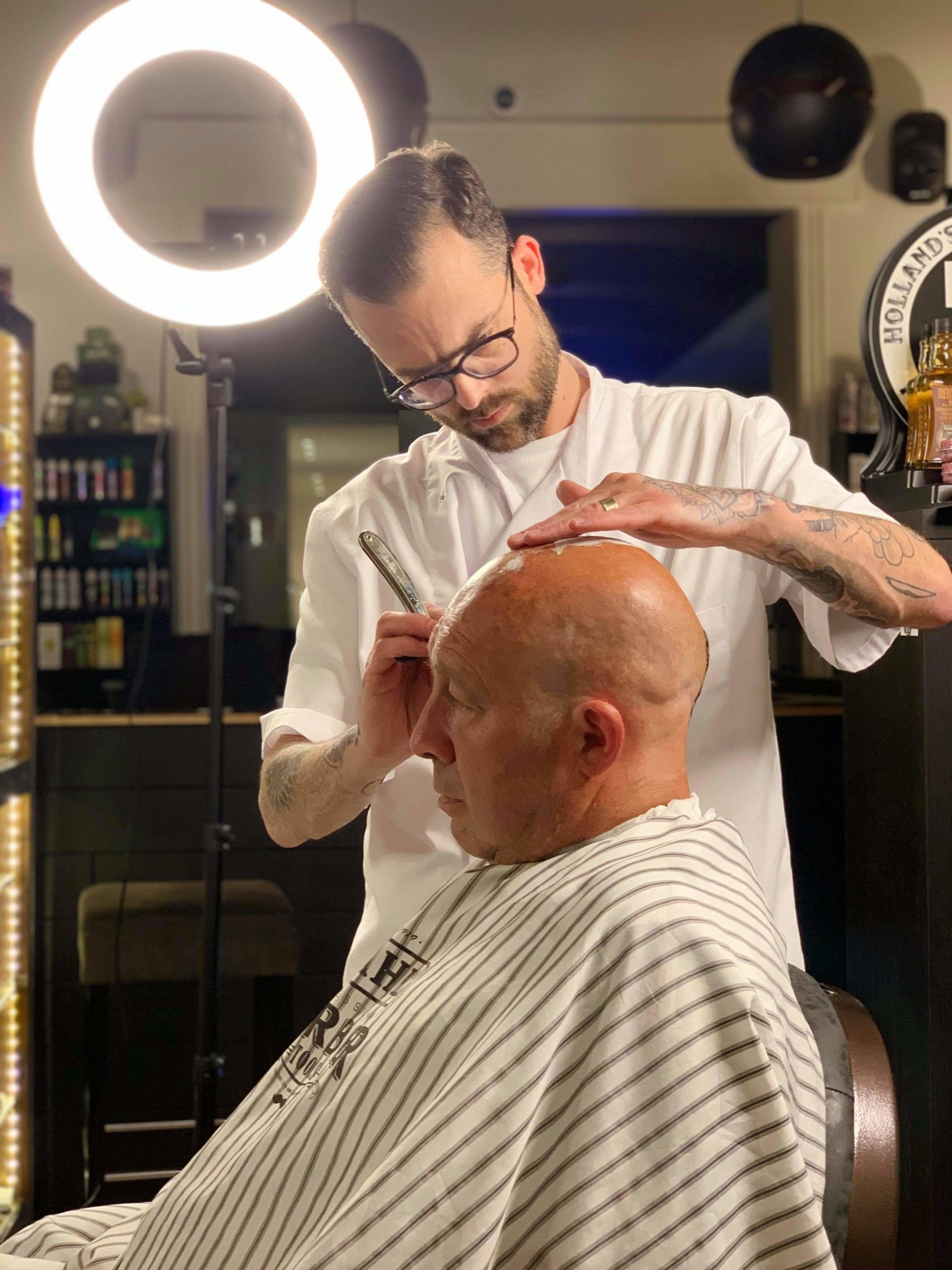 Head Shave at The Classic Culichi Barbershop